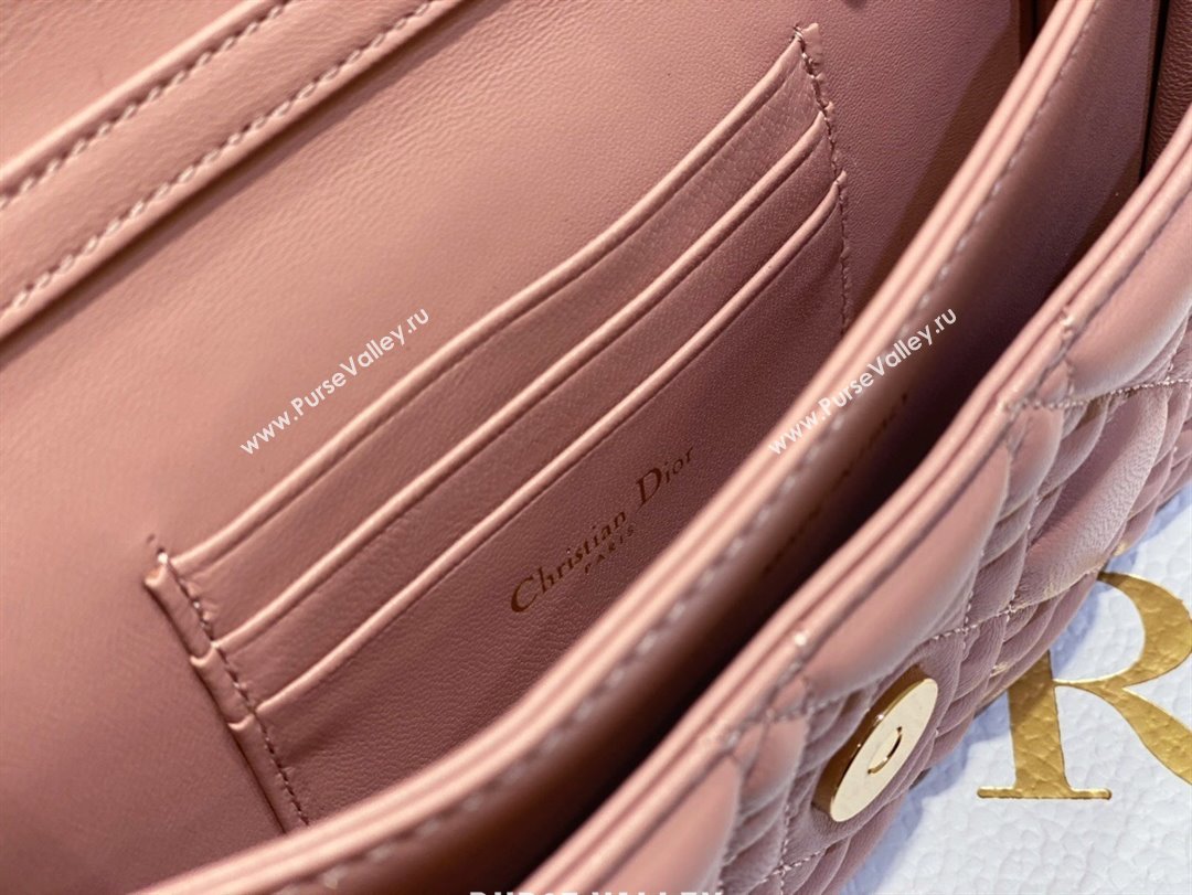 Dior My Dior Mini Bag in Pink Cannage Lambskin 0980 2024 (DMZ-24050724)