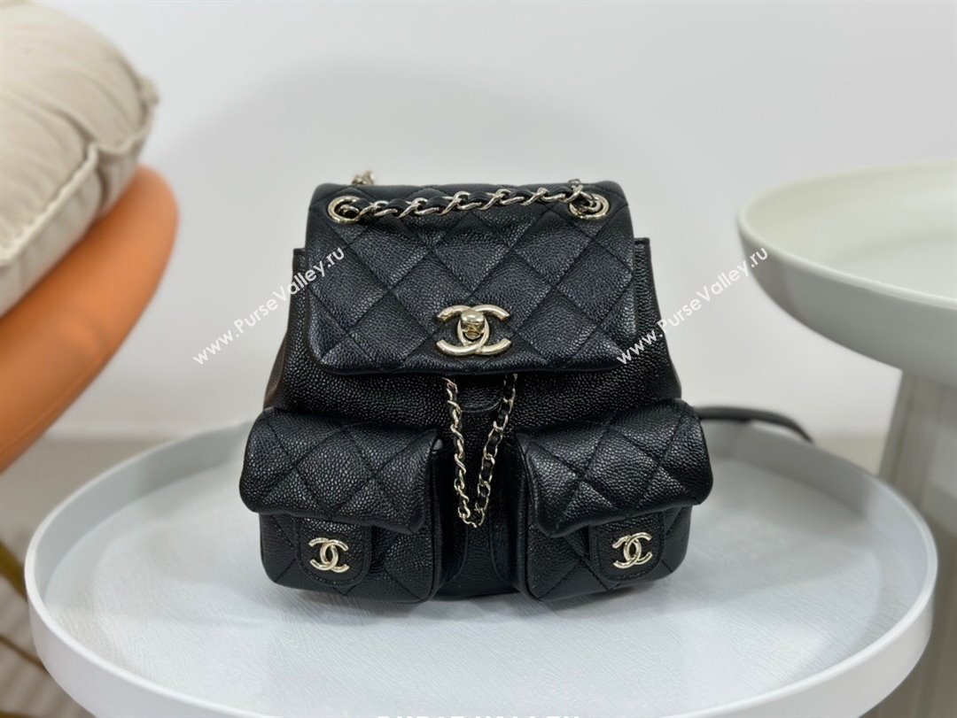 Chanel Grained Calfskin Small Backpack Bag AS3787 Black 2023 Top (SM-23112808)