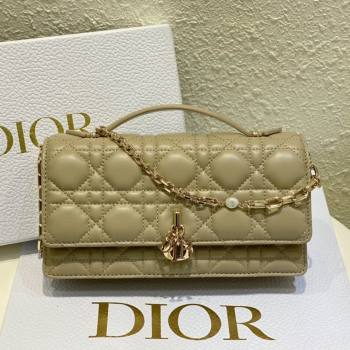 Dior My Dior Mini Bag in Apricot Cannage Lambskin 0980 2024 (DMZ-24050723)