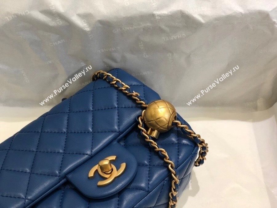 Chanel Lambskin & Gold-Tone Metal Flap Bag AS1786 Royal Blue 2020 TOP (SMJD-20112328)