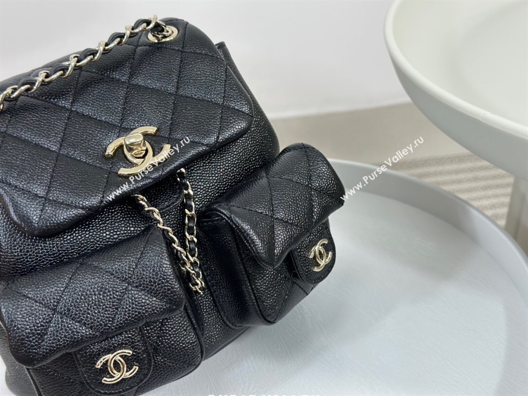 Chanel Grained Calfskin Small Backpack Bag AS3787 Black 2023 Top (SM-23112808)