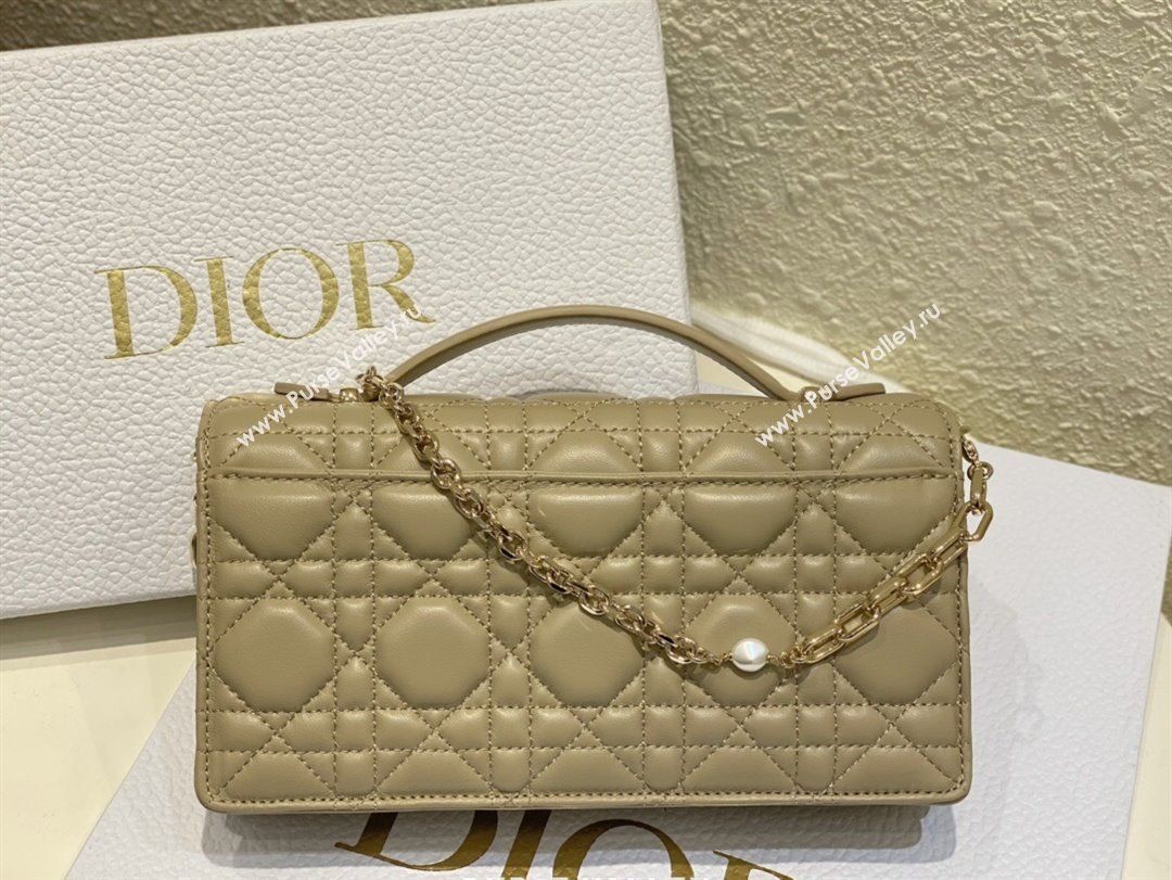 Dior My Dior Mini Bag in Apricot Cannage Lambskin 0980 2024 (DMZ-24050723)