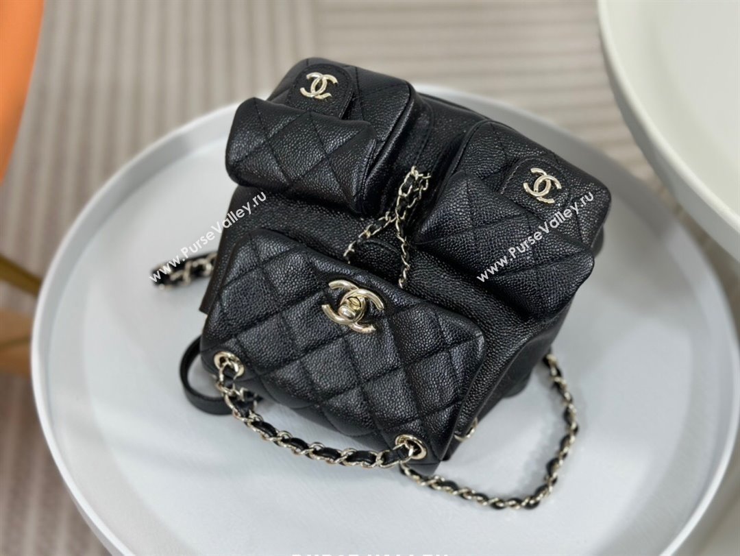 Chanel Grained Calfskin Small Backpack Bag AS3787 Black 2023 Top (SM-23112808)