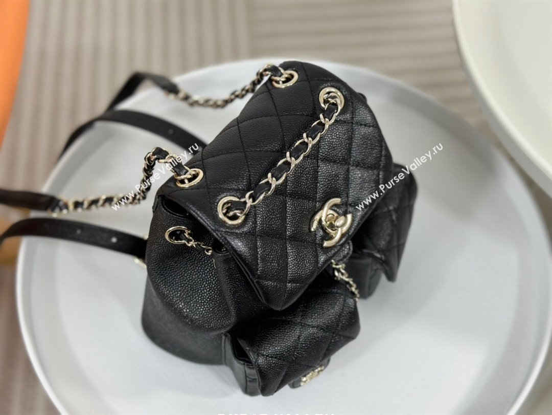 Chanel Grained Calfskin Small Backpack Bag AS3787 Black 2023 Top (SM-23112808)