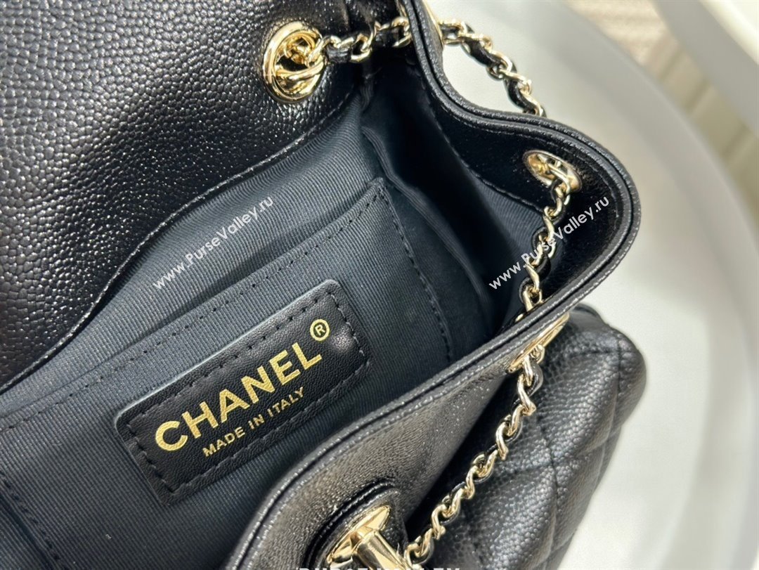 Chanel Grained Calfskin Small Backpack Bag AS3787 Black 2023 Top (SM-23112808)