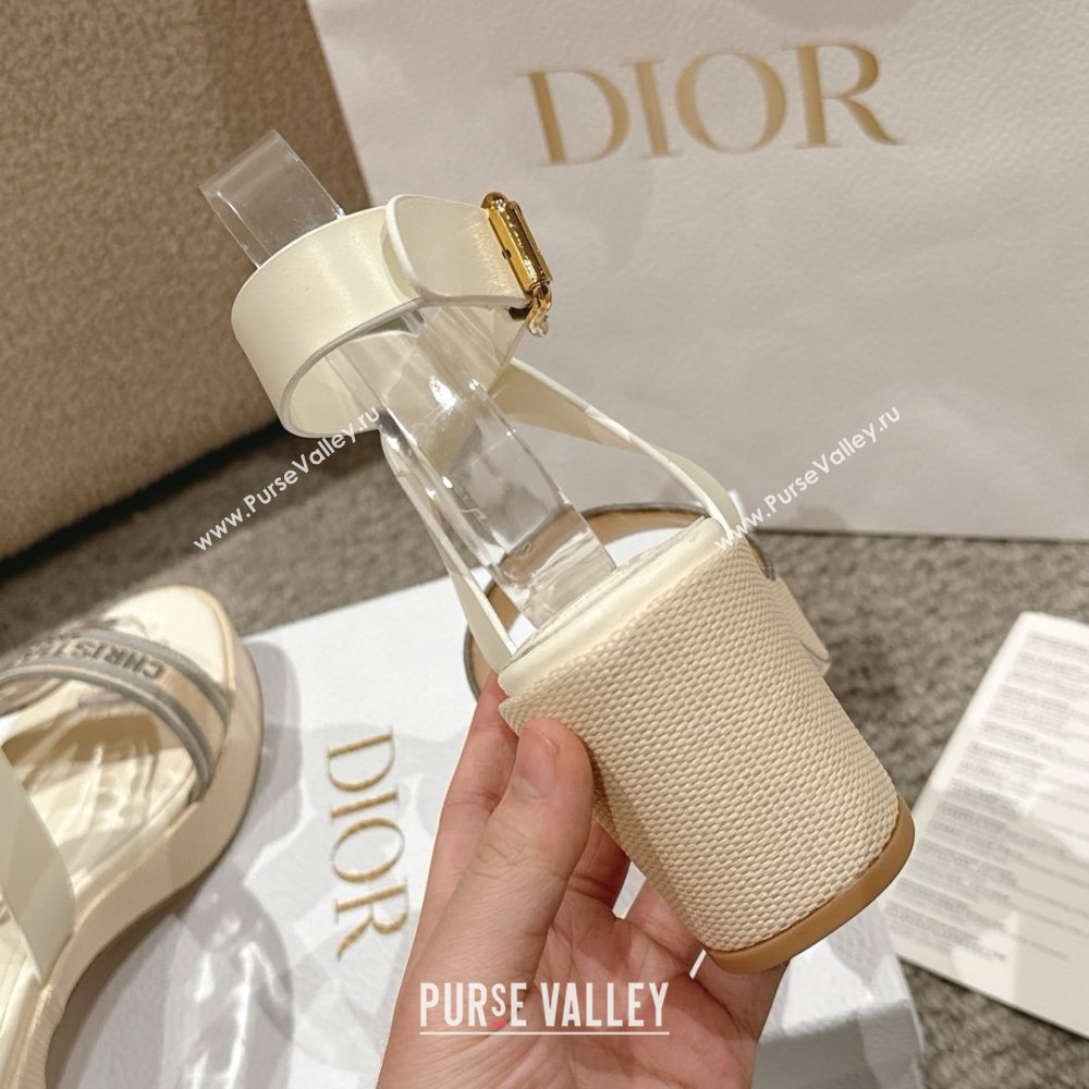 Dior Dway Heeled Sandals 7cm D22002 Grey 2025 (MD-25022013)