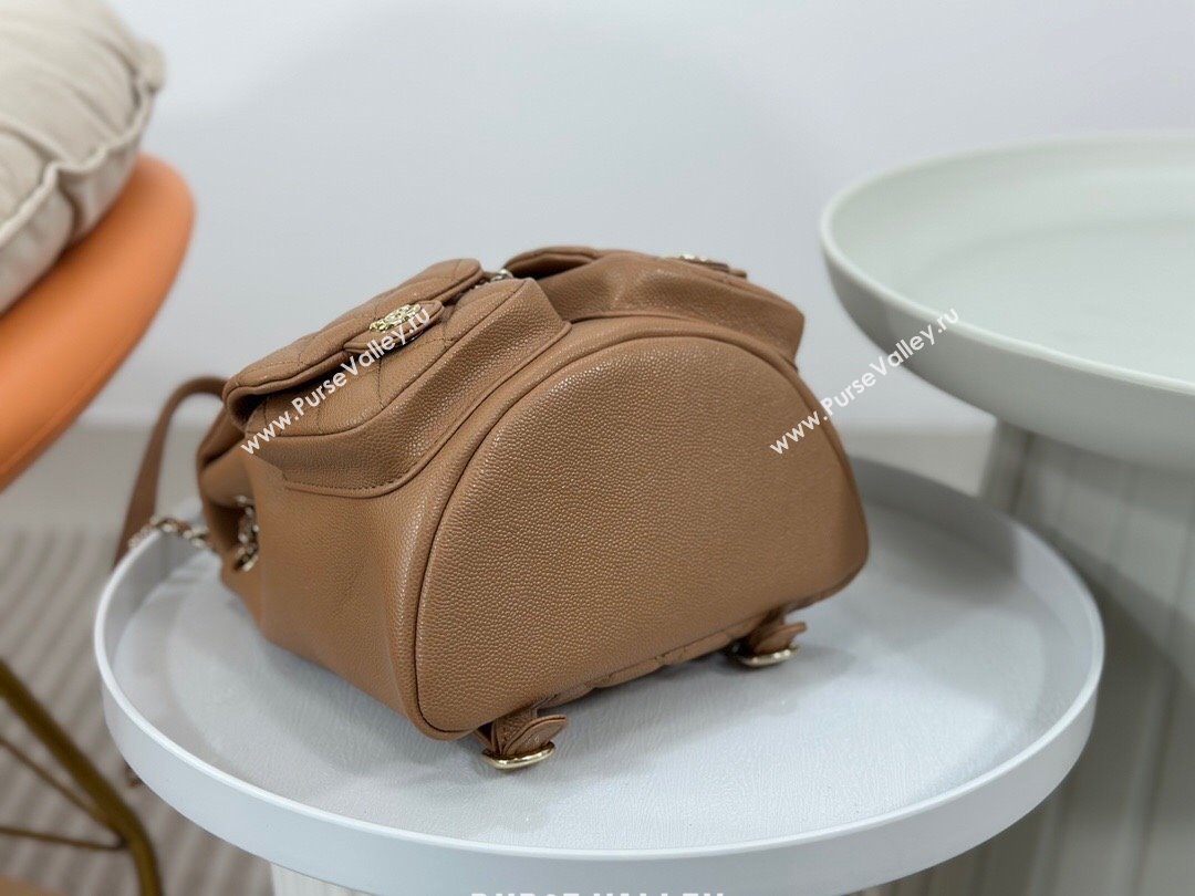 Chanel Grained Calfskin Backpack Bag AS3860 Brown 2023 Top (SM-23112809)