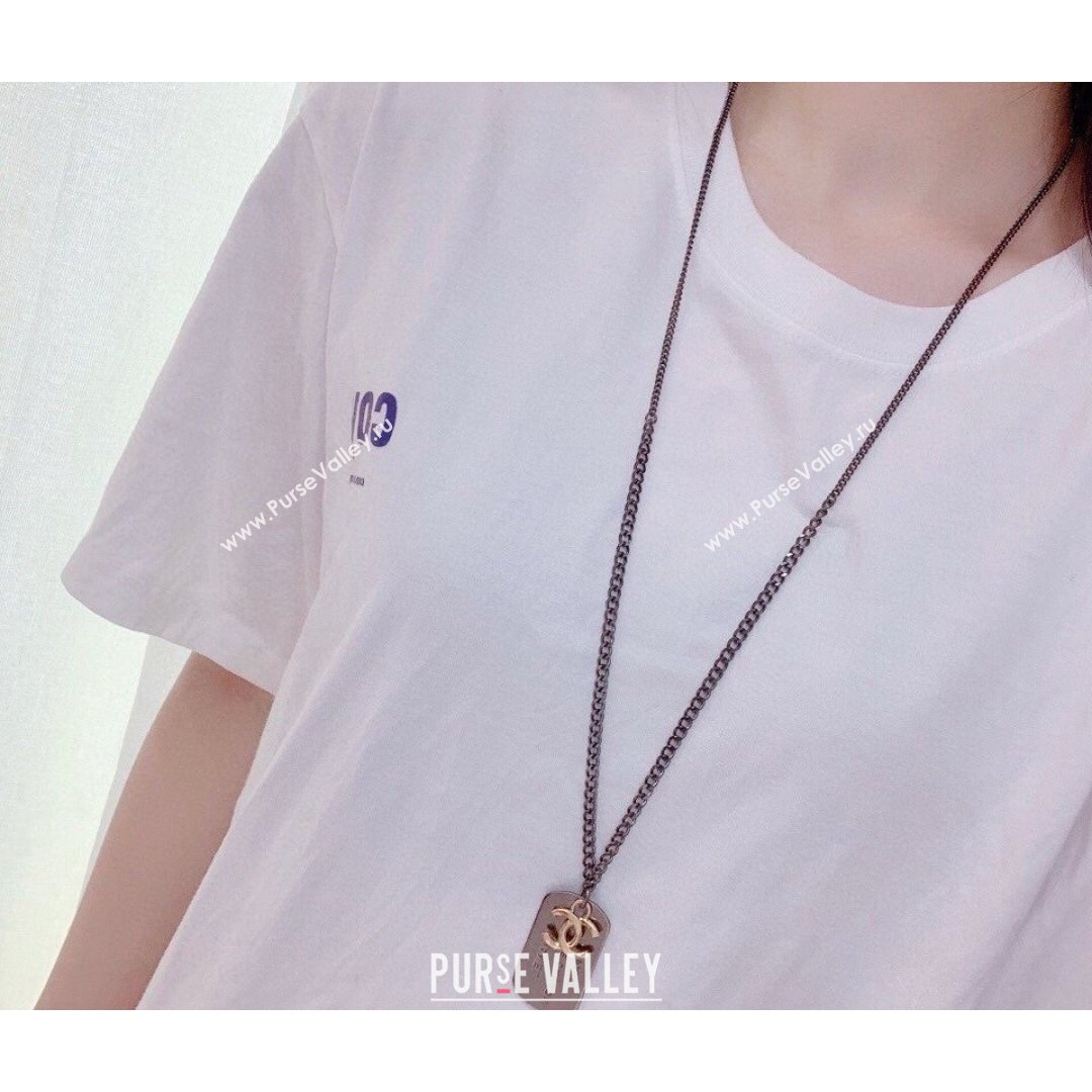 Chanel Long Necklace Silver 2021 082553 (YF-21082553)