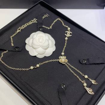 Chanel Camellia Necklace CH101054 Gold 2024 (YF-24101054)