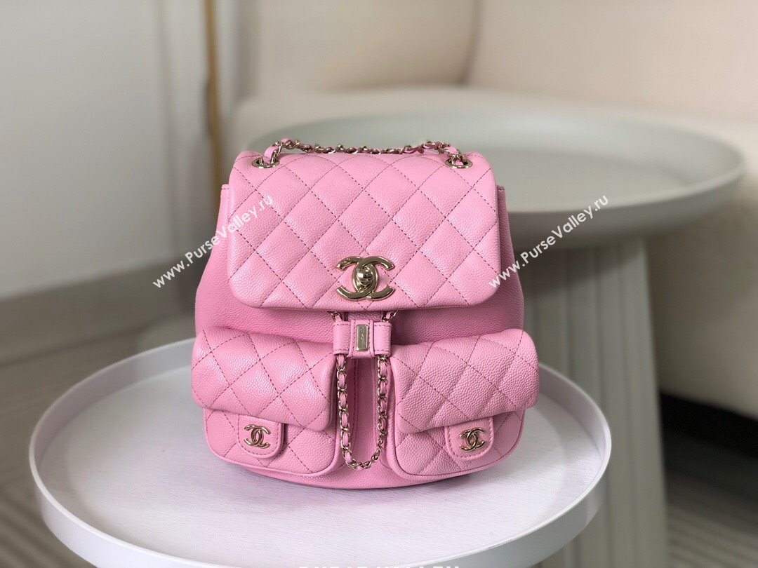 Chanel Grained Calfskin Backpack Bag AS3860 Pink 2023 Top (SM-23112811)