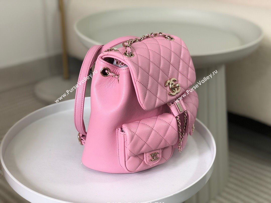 Chanel Grained Calfskin Backpack Bag AS3860 Pink 2023 Top (SM-23112811)