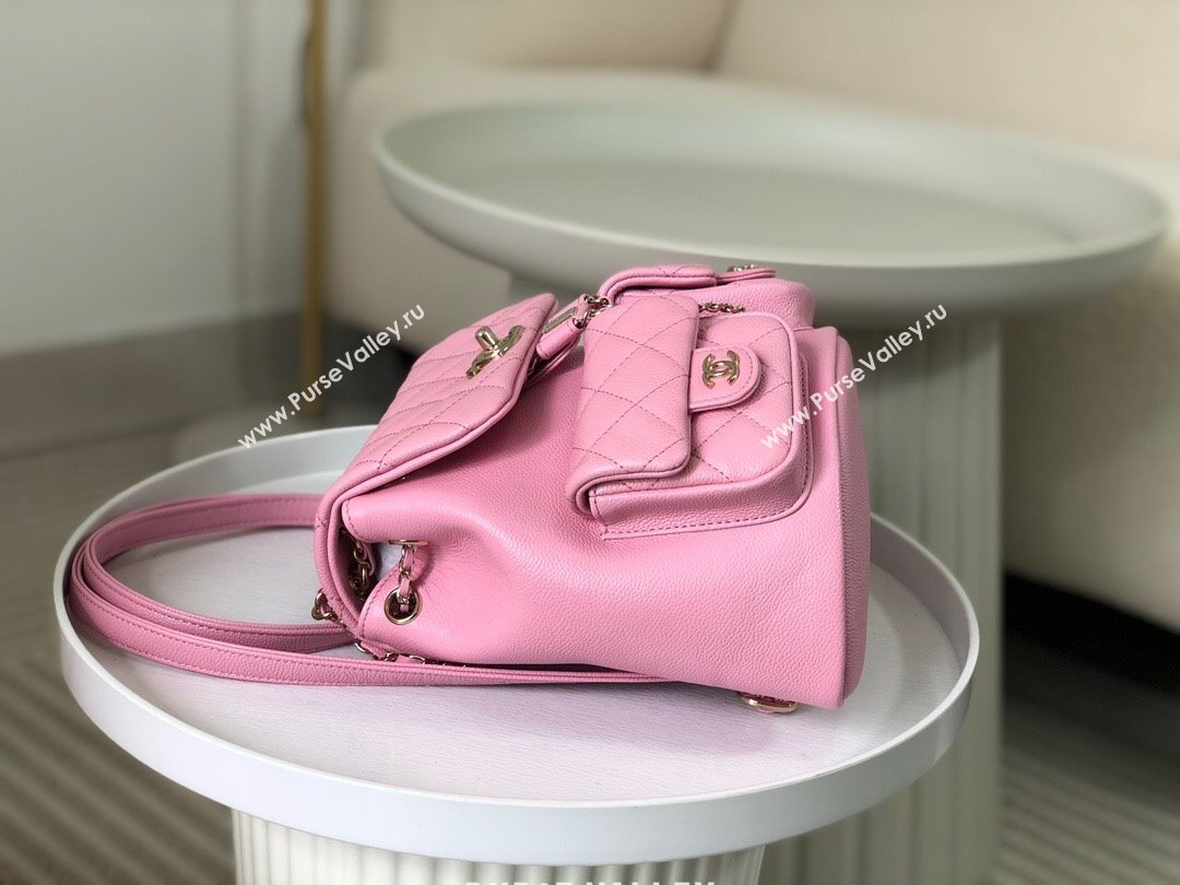 Chanel Grained Calfskin Backpack Bag AS3860 Pink 2023 Top (SM-23112811)