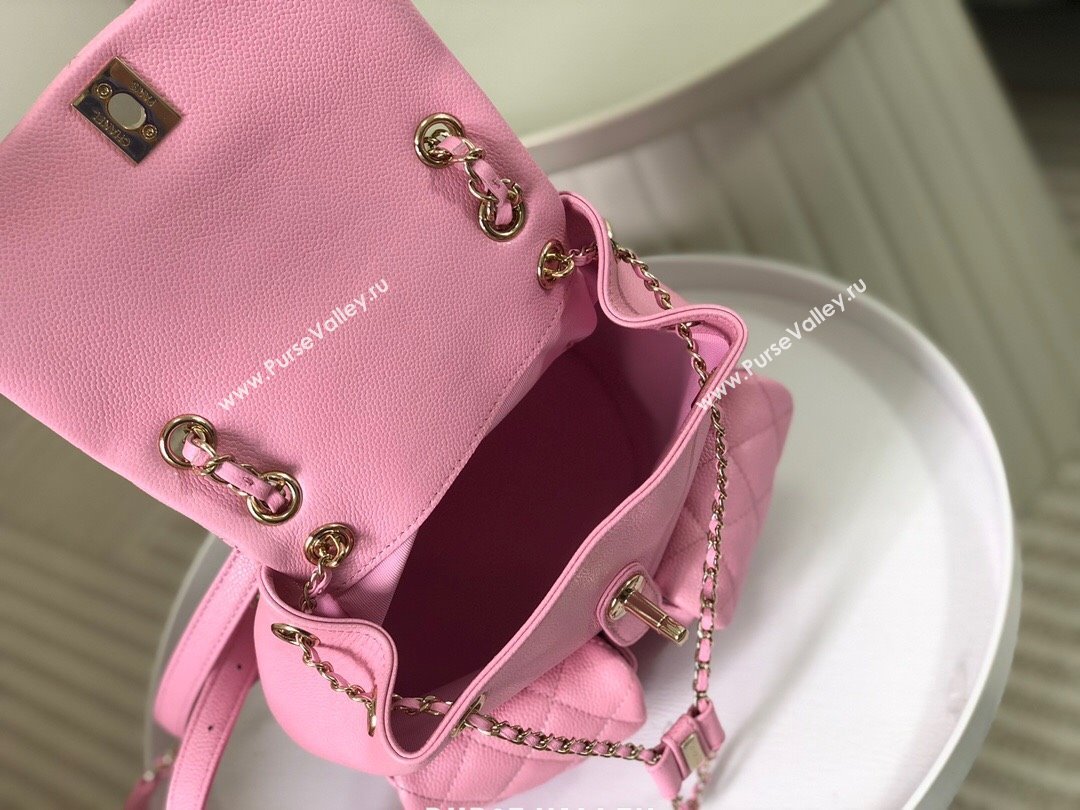 Chanel Grained Calfskin Backpack Bag AS3860 Pink 2023 Top (SM-23112811)