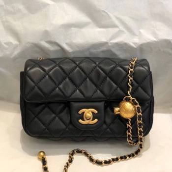 Chanel Lambskin & Gold-Tone Metal Flap Bag AS1787 Black 2020 TOP (SMJD-20112337)