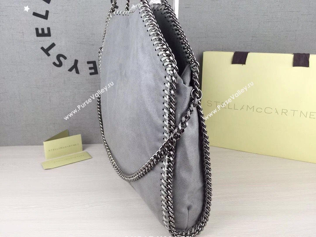 Stella McCartney Falabella Fold Over Tote Bag Grey 2020 (WJ-20121629)