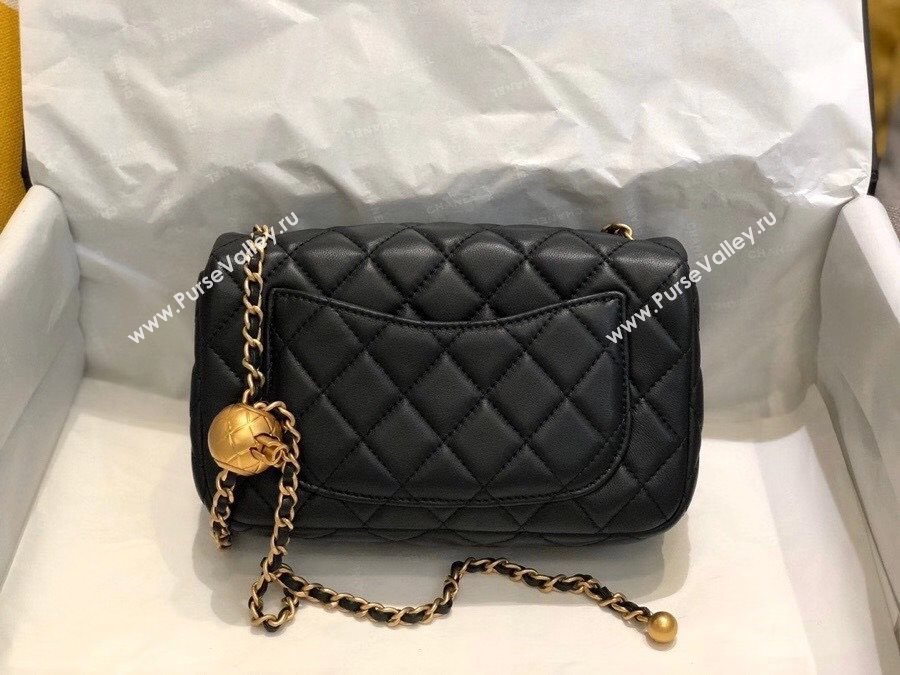 Chanel Lambskin & Gold-Tone Metal Flap Bag AS1787 Black 2020 TOP (SMJD-20112337)