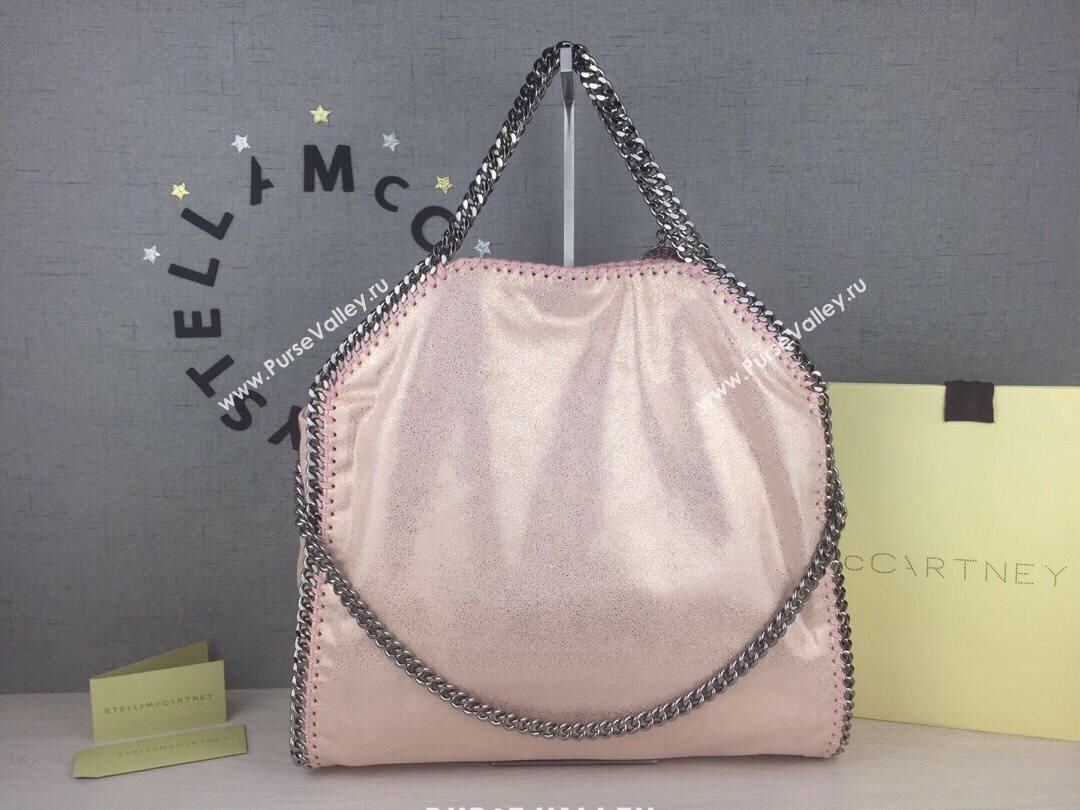 Stella McCartney Falabella Fold Over Tote Bag Pink 2020 (WJ-20121635)