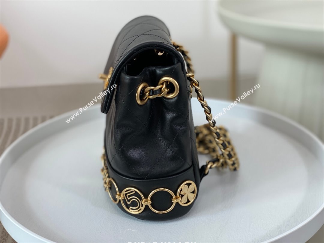 Chanel Calfskin Small Backpack Bag with Badge AS4275 Black 2023 Top (SM-23112815)