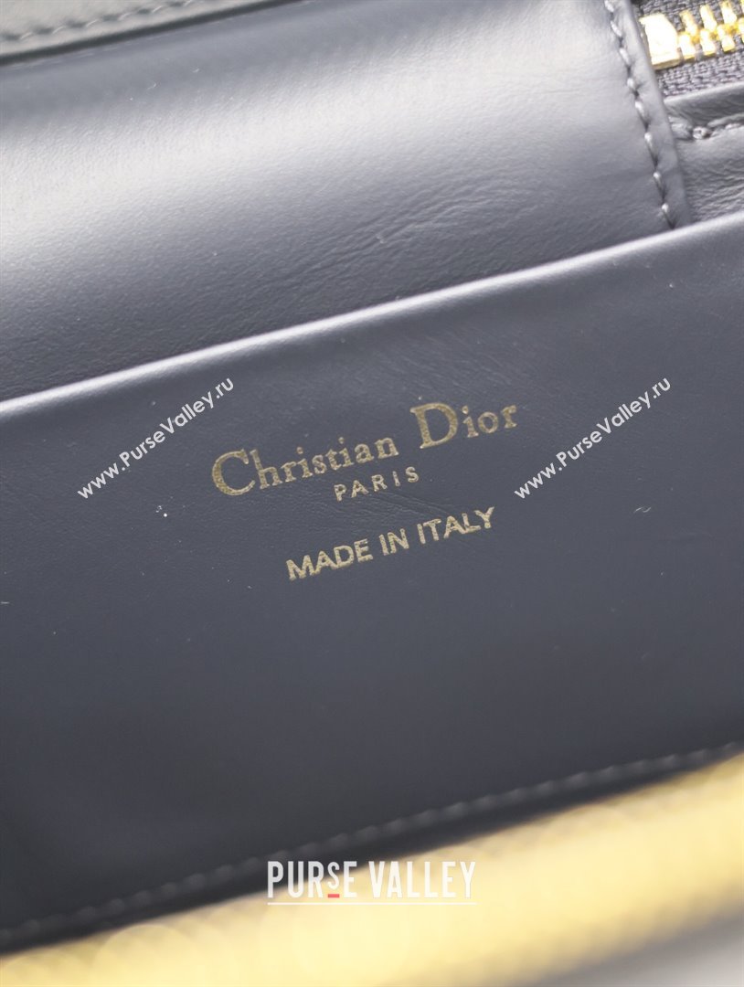 Dior 30 Montaigne Small Vanity Case in Blue Denim Dior Oblique Jacquard 5198 2024 (XXG-24070330)