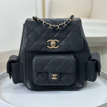 Chanel Grained Shiny Calfskin Backpack Bag AS4398 Black 2023 Top (SM-23112814)