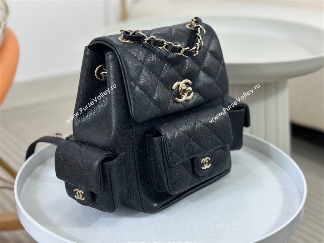 Chanel Grained Shiny Calfskin Backpack Bag AS4398 Black 2023 Top (SM-23112814)