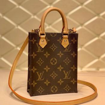 Louis Vuitton Petit Sac Plat Mini Tote Bag in Monogram Canvas M694421 2020 (KI-20112342)