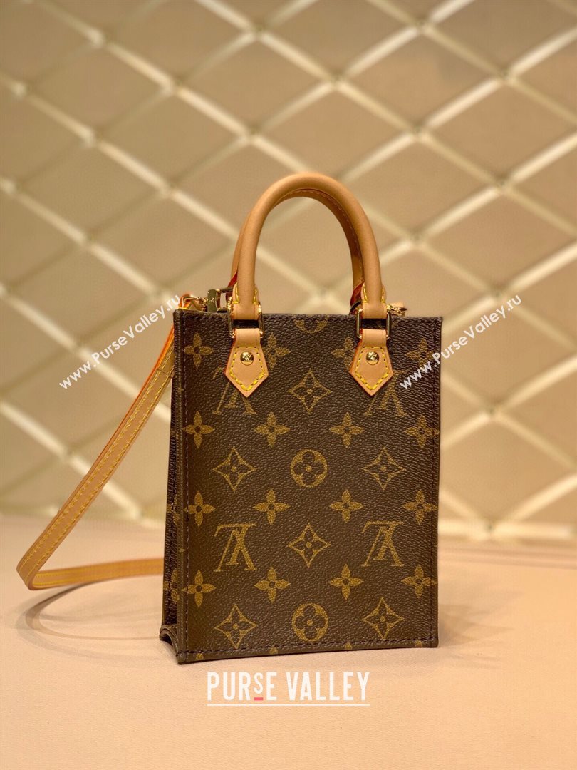 Louis Vuitton Petit Sac Plat Mini Tote Bag in Monogram Canvas M694421 2020 (KI-20112342)