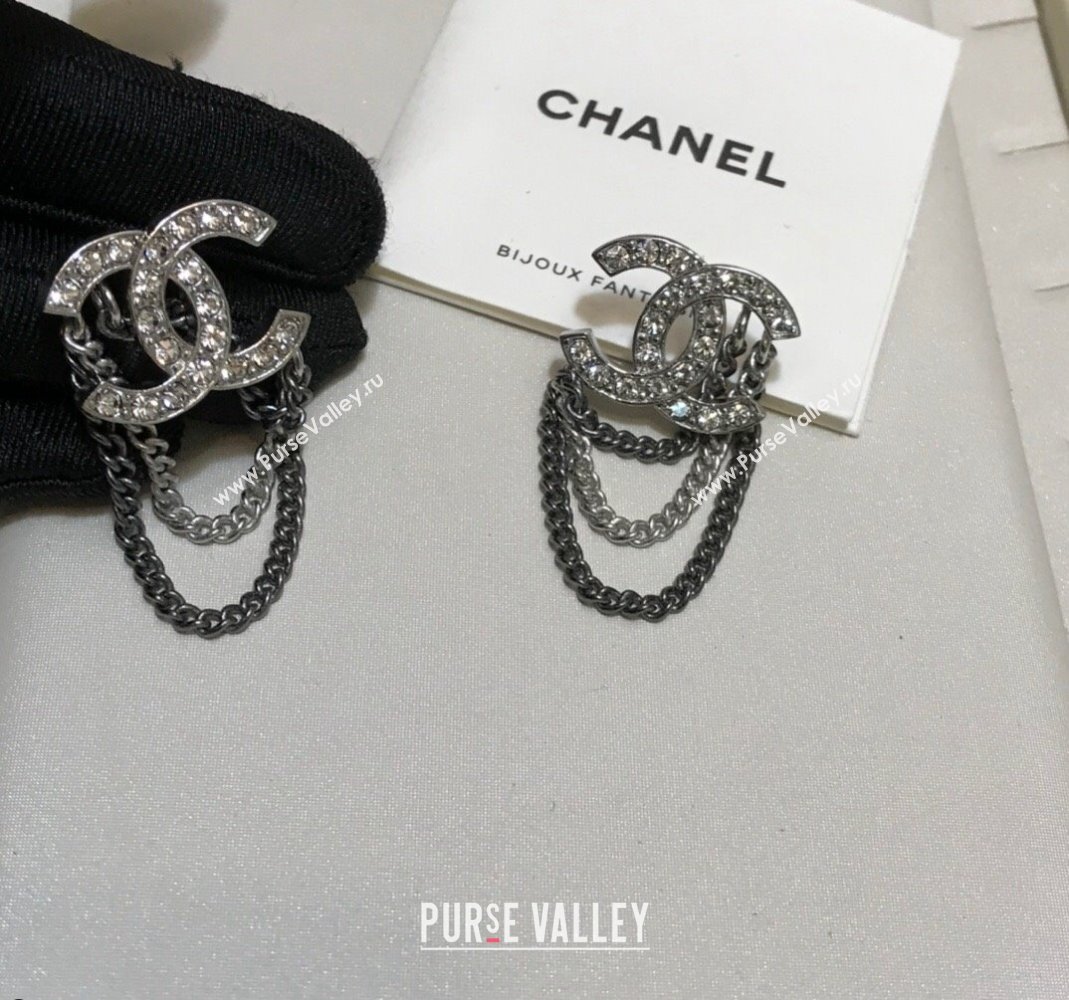 Chanel CC Tassel Earrings AB7062 Silver 2021 100857 (YF-21100897)