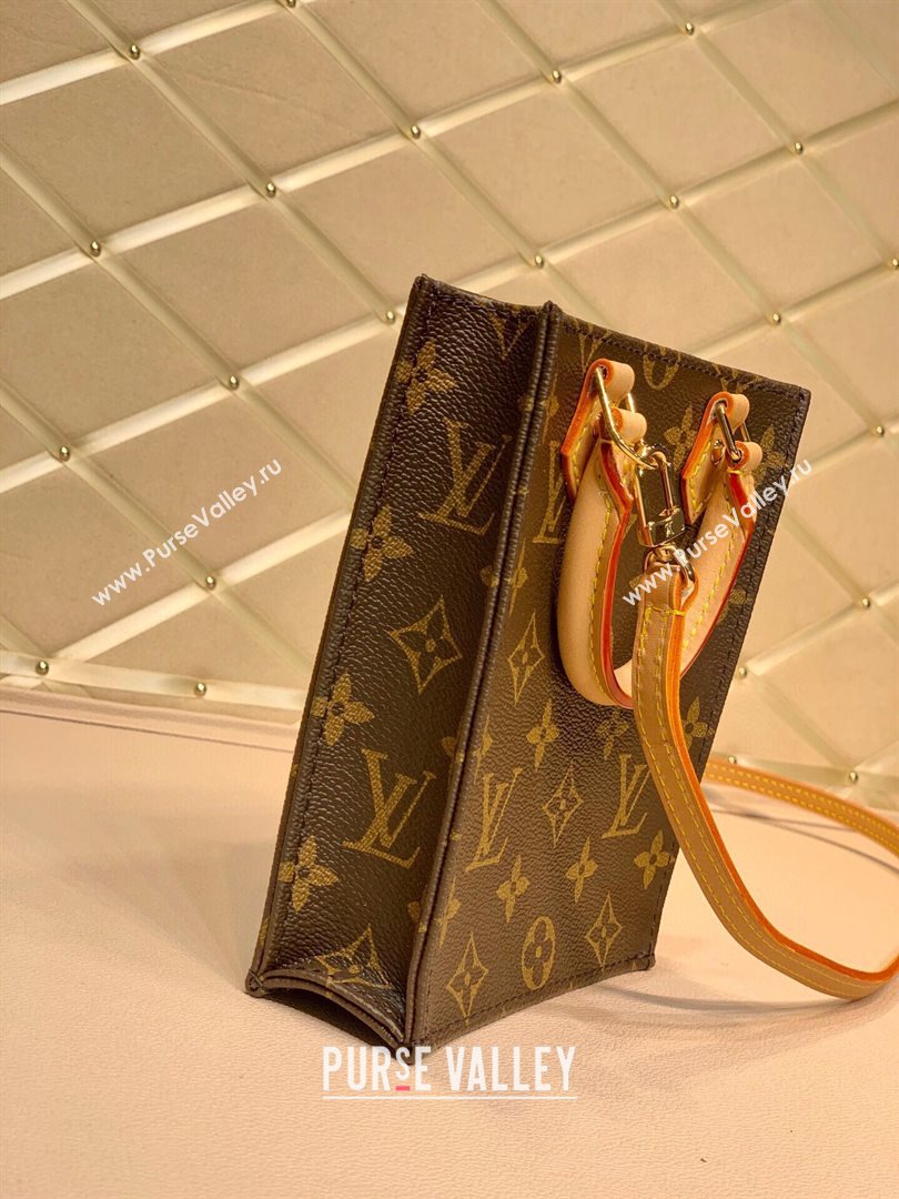 Louis Vuitton Petit Sac Plat Mini Tote Bag in Monogram Canvas M694421 2020 (KI-20112342)