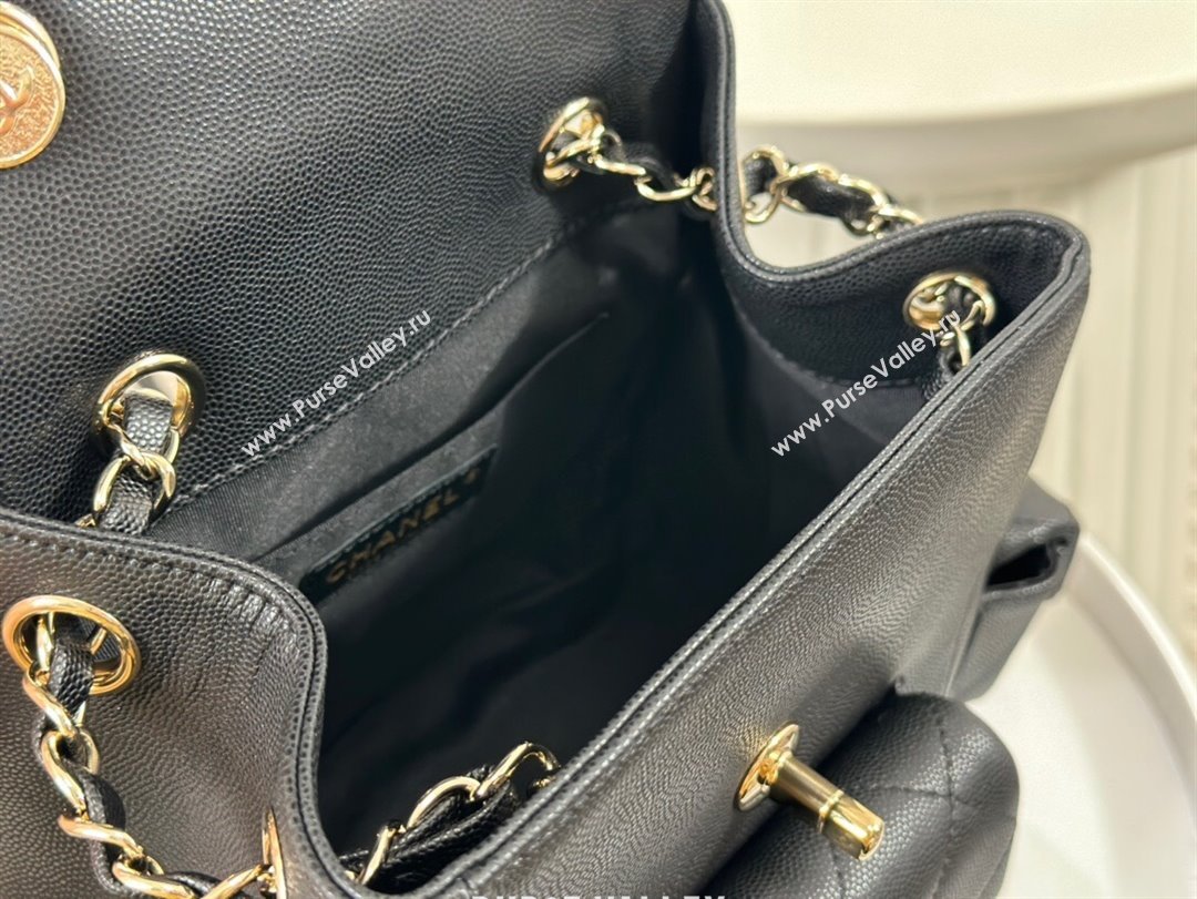 Chanel Grained Shiny Calfskin Backpack Bag AS4398 Black 2023 Top (SM-23112814)