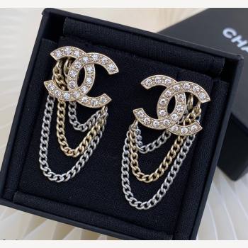 Chanel CC Tassel Earrings AB7062 Silver/Gold 2021 100858 (YF-21100898)