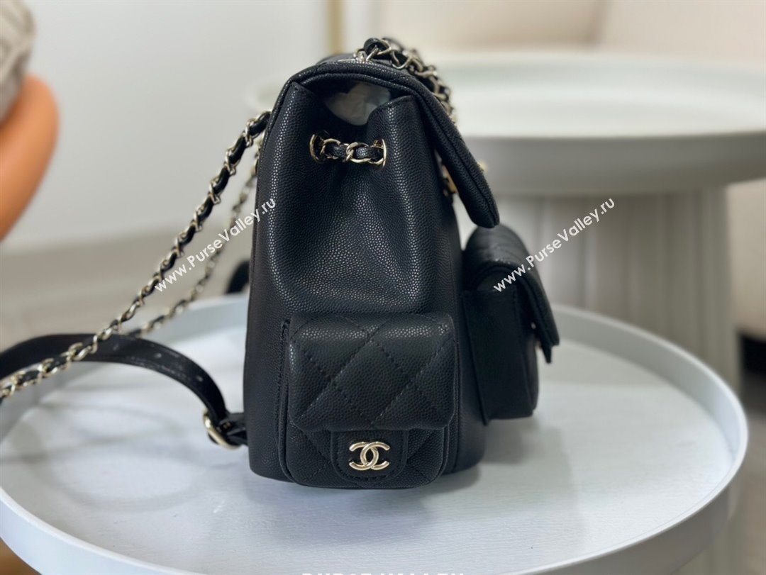 Chanel Grained Shiny Calfskin Small Backpack Bag AS4399 Black 2023 Top (SM-23112816)