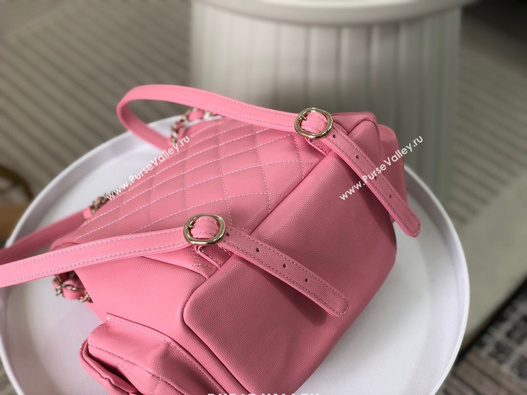 Chanel Grained Shiny Calfskin Backpack Bag AS4398 Pink 2023 Top (SM-23112817)