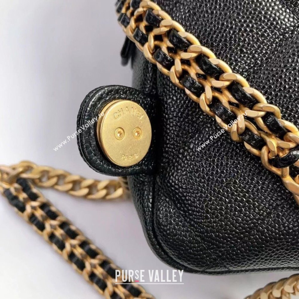 Chanel Grained Calfskin Backpack AS3108 Black 2022 (YD-22031450)