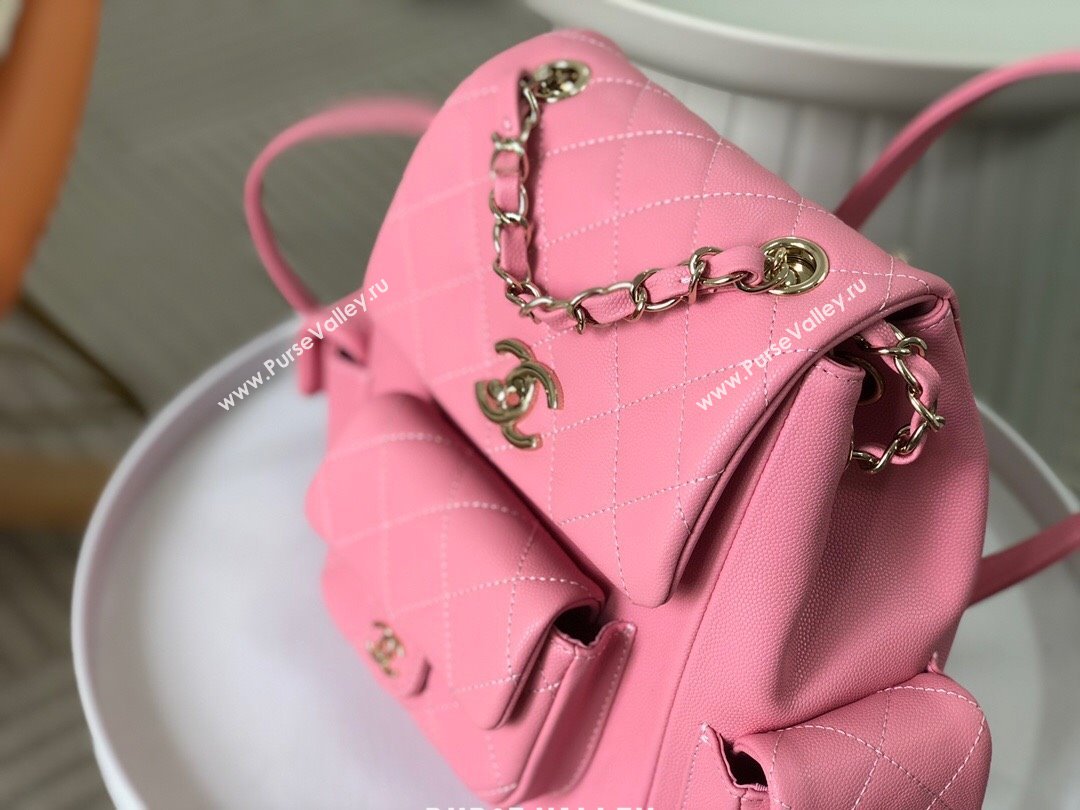 Chanel Grained Shiny Calfskin Backpack Bag AS4398 Pink 2023 Top (SM-23112817)