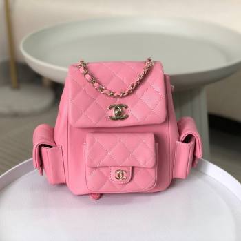 Chanel Grained Shiny Calfskin Small Backpack Bag AS4399 Pink 2023 Top (SM-23112818)