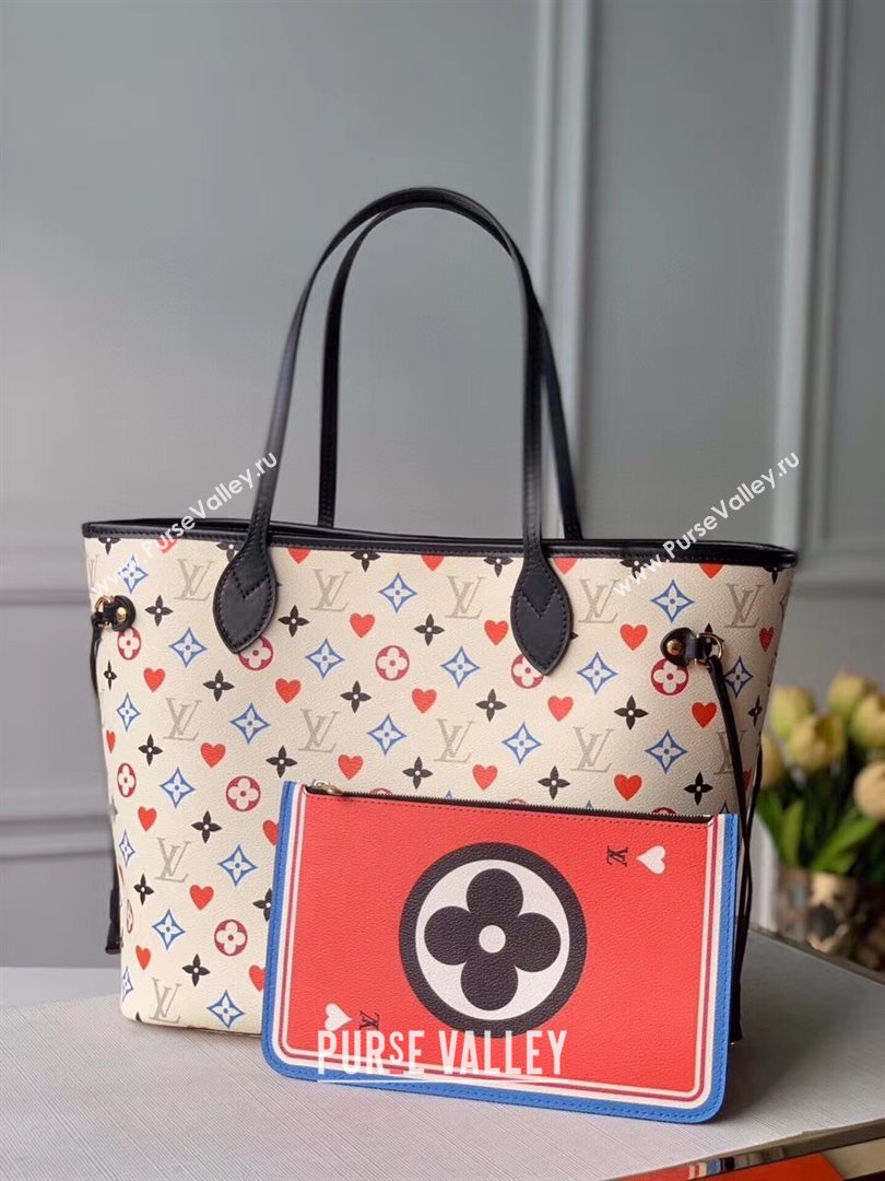 Louis Vuitton Game On Neverfull MM Tote Bag in White Monogram Canvas M57462 2020 (KI-20112344)