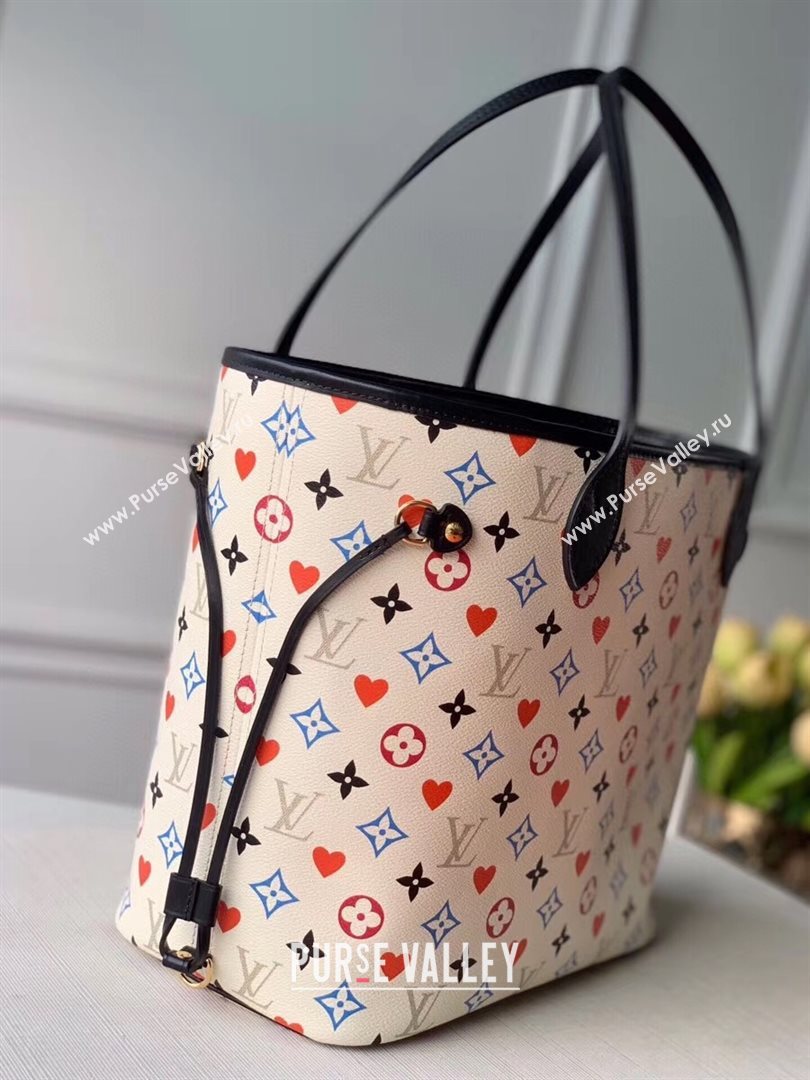 Louis Vuitton Game On Neverfull MM Tote Bag in White Monogram Canvas M57462 2020 (KI-20112344)