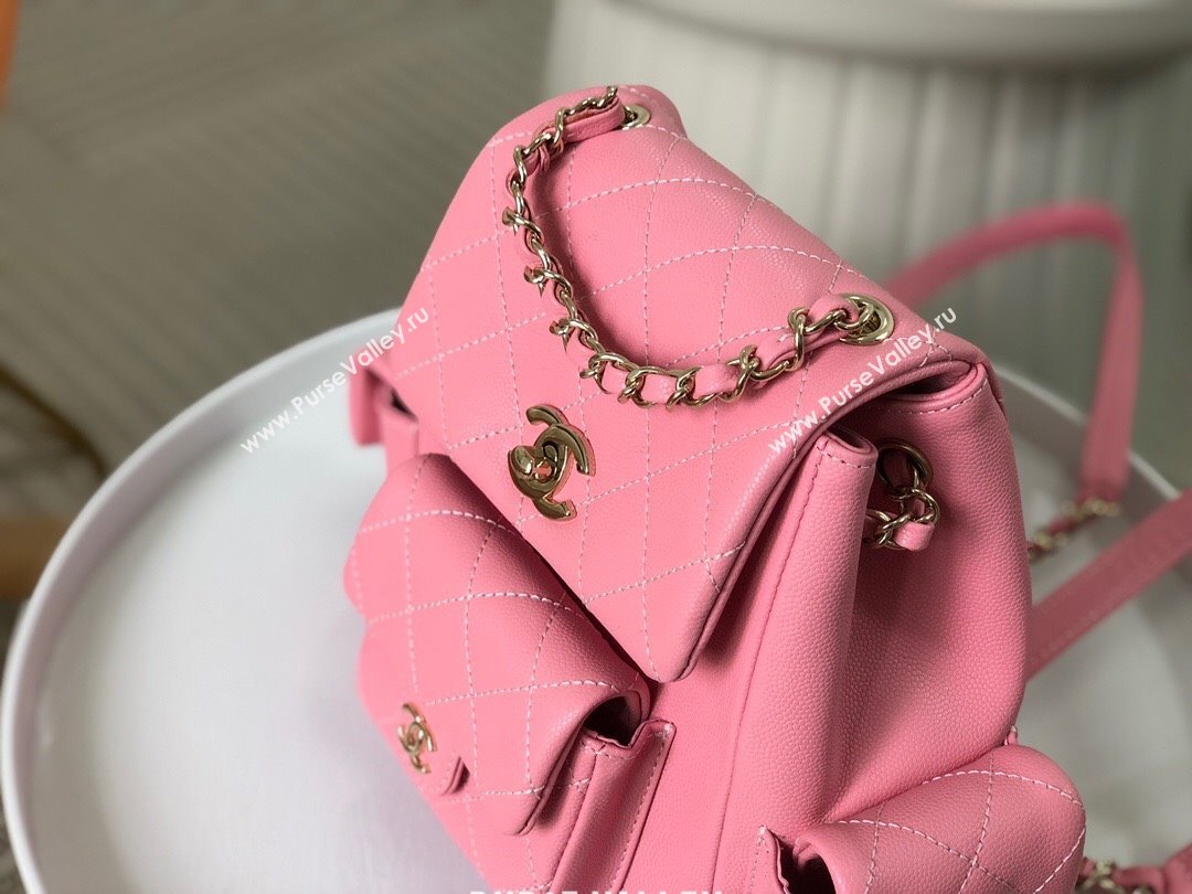 Chanel Grained Shiny Calfskin Small Backpack Bag AS4399 Pink 2023 Top (SM-23112818)