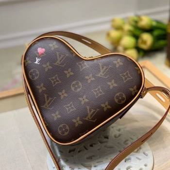 Louis Vuitton Game On Coeur Heart Shaped Bag in Brown Monogram Canvas M57456 2020 (KI-20112346)