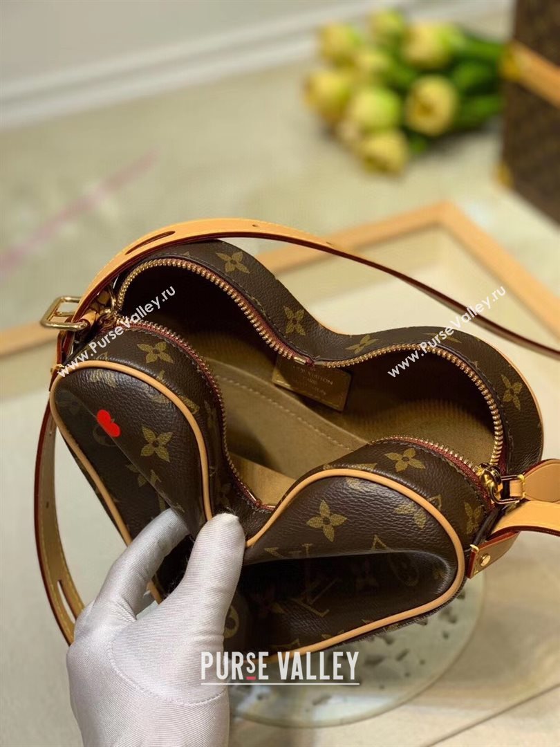 Louis Vuitton Game On Coeur Heart Shaped Bag in Brown Monogram Canvas M57456 2020 (KI-20112346)