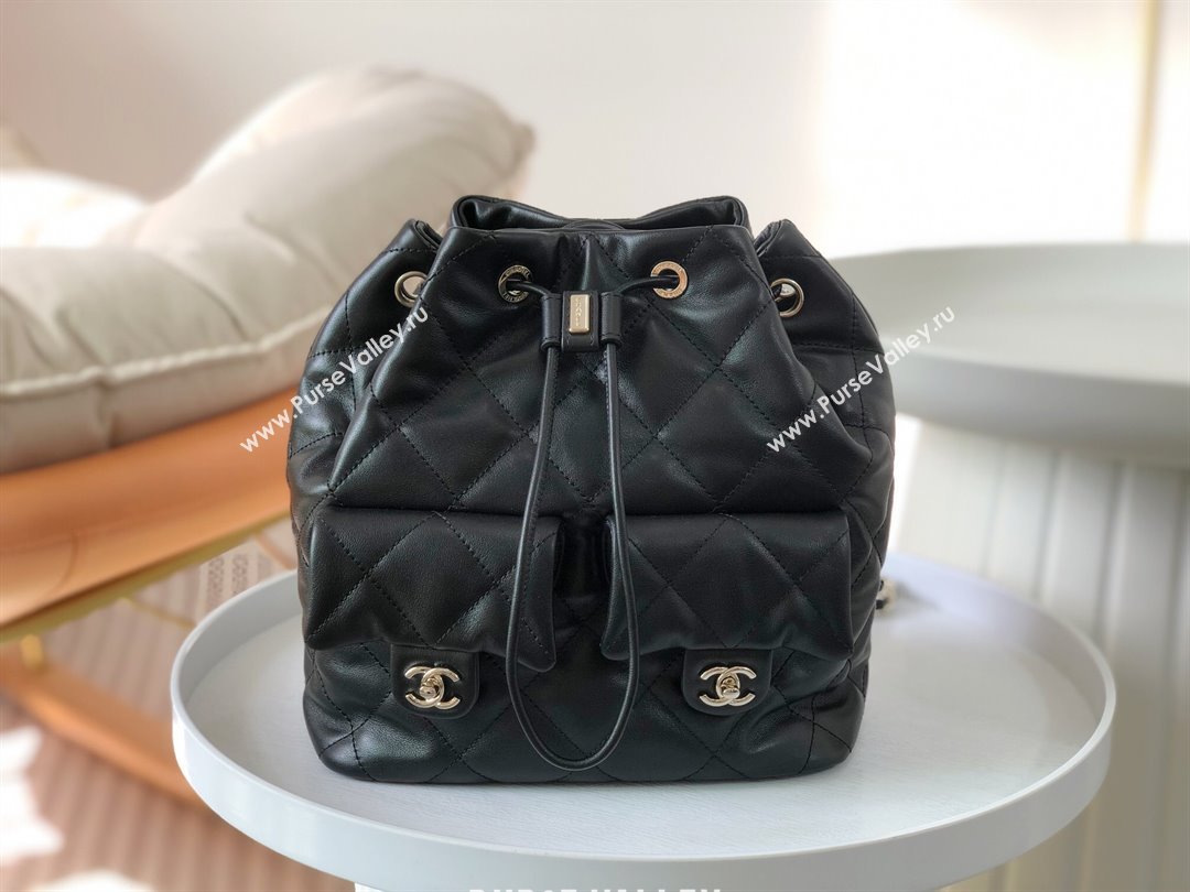 Chanel Lambskin Backpack AS4342 Black 2023 Top (SM-23112823)