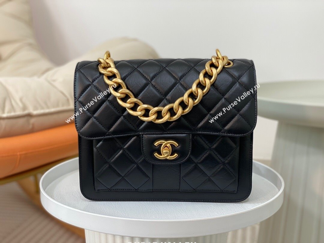 Chanel Calfskin Message Backpack AS3931 Black 2023 Top (SM-23112826)