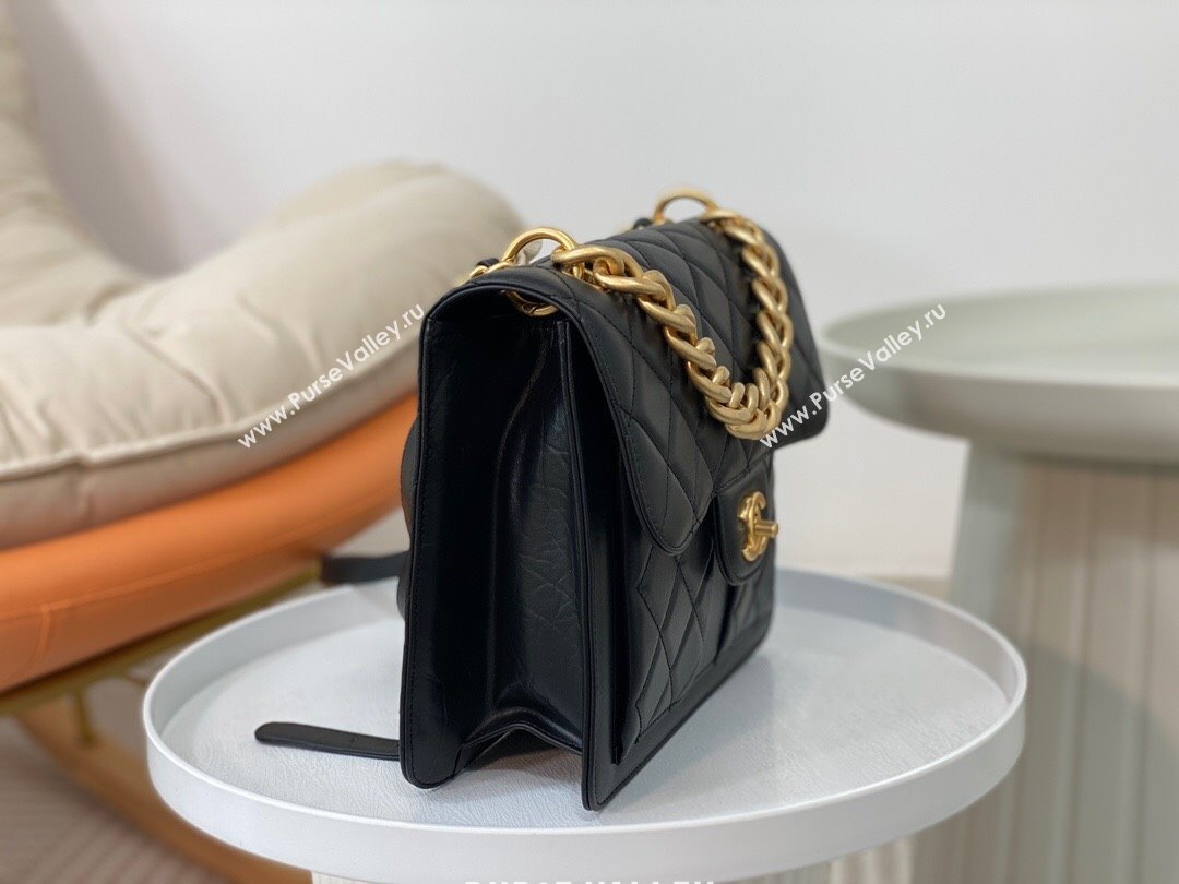 Chanel Calfskin Message Backpack AS3931 Black 2023 Top (SM-23112826)