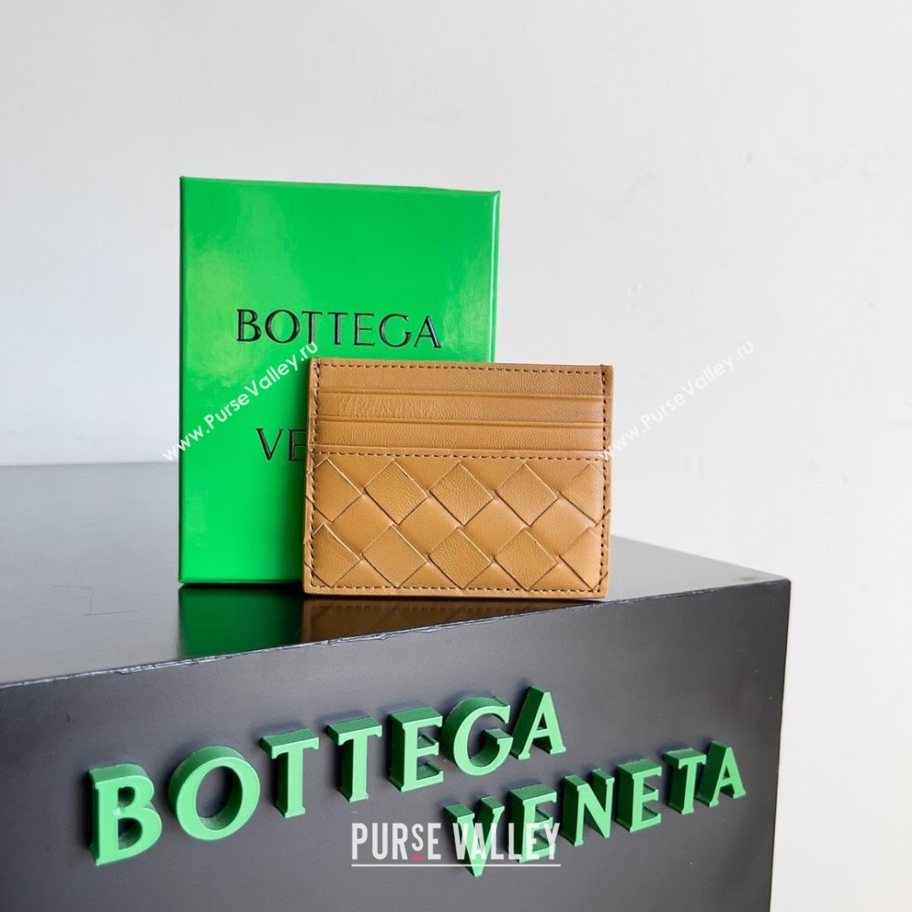 Bottega Veneta Intrecciato Credit Card Case 749449 Ginger 2024 (MS-24012306)