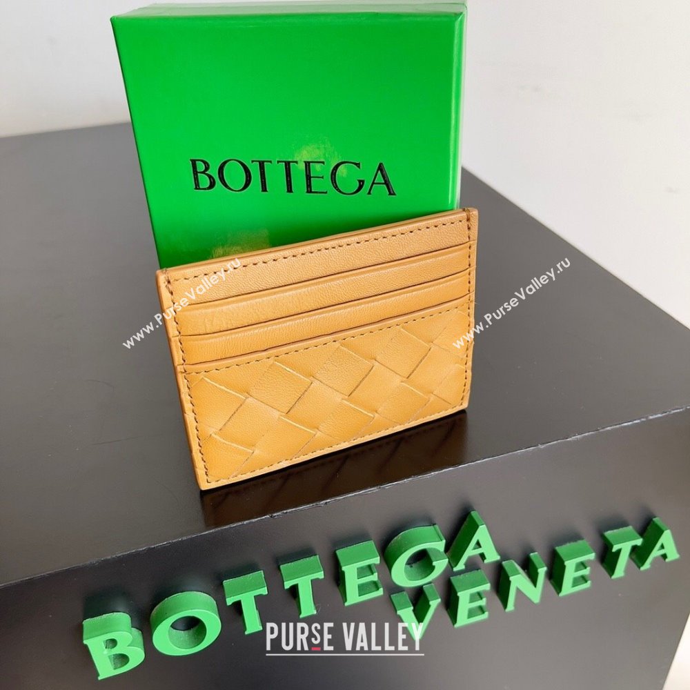 Bottega Veneta Intrecciato Credit Card Case 749449 Ginger 2024 (MS-24012306)