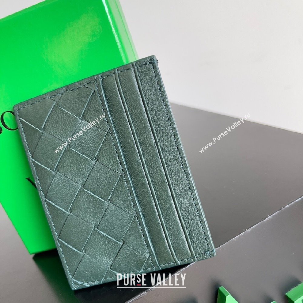 Bottega Veneta Intrecciato Credit Card Case 749449 Green 2024 (MS-24012307)