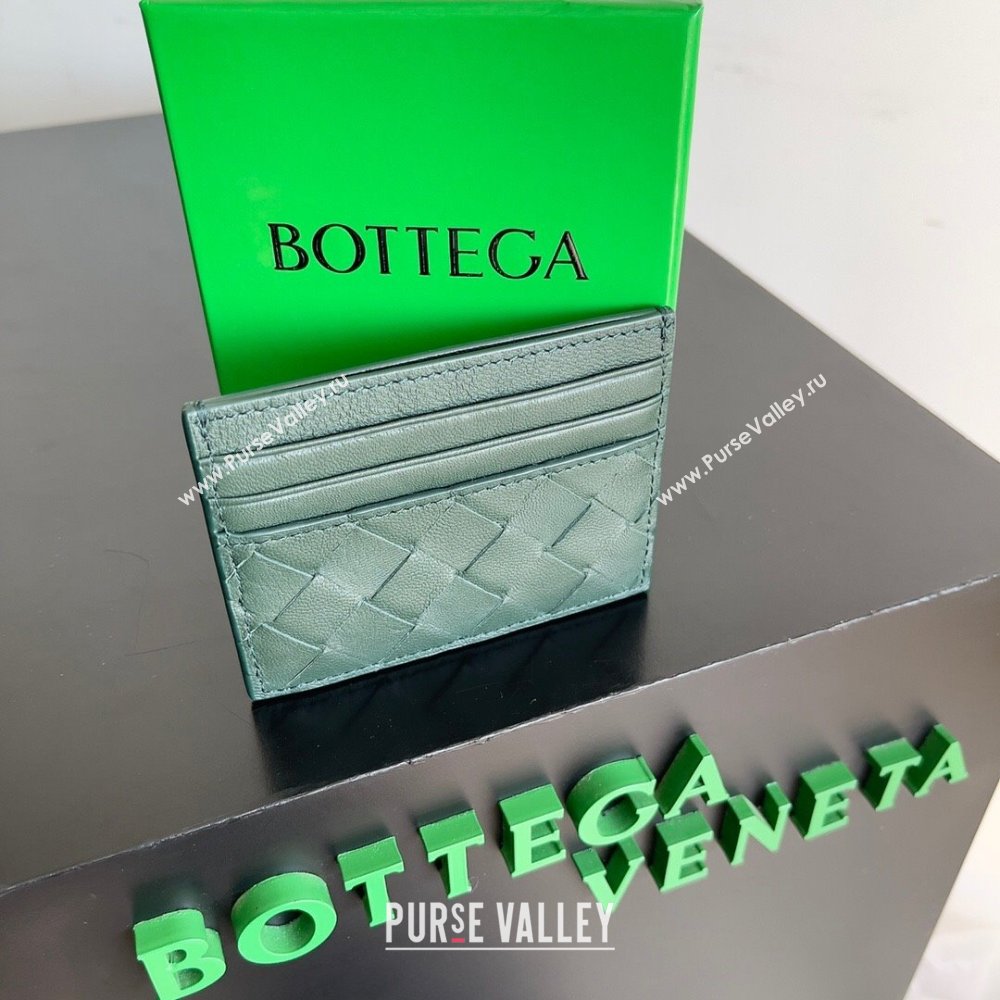 Bottega Veneta Intrecciato Credit Card Case 749449 Green 2024 (MS-24012307)