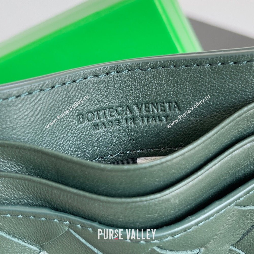 Bottega Veneta Intrecciato Credit Card Case 749449 Green 2024 (MS-24012307)