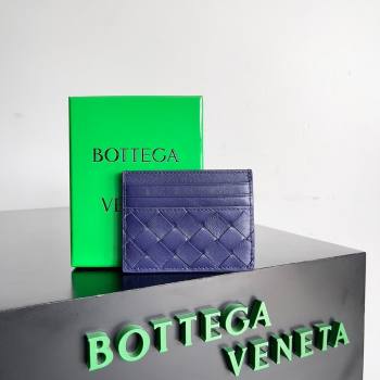 Bottega Veneta Intrecciato Credit Card Case 749449 Royal Blue 2024 (MS-24012308)